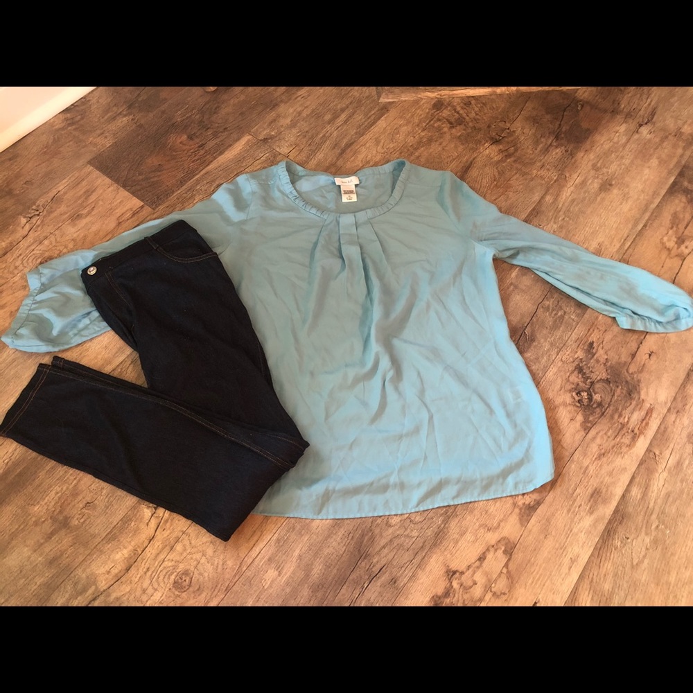 Kate Hill Turquoise Blouse